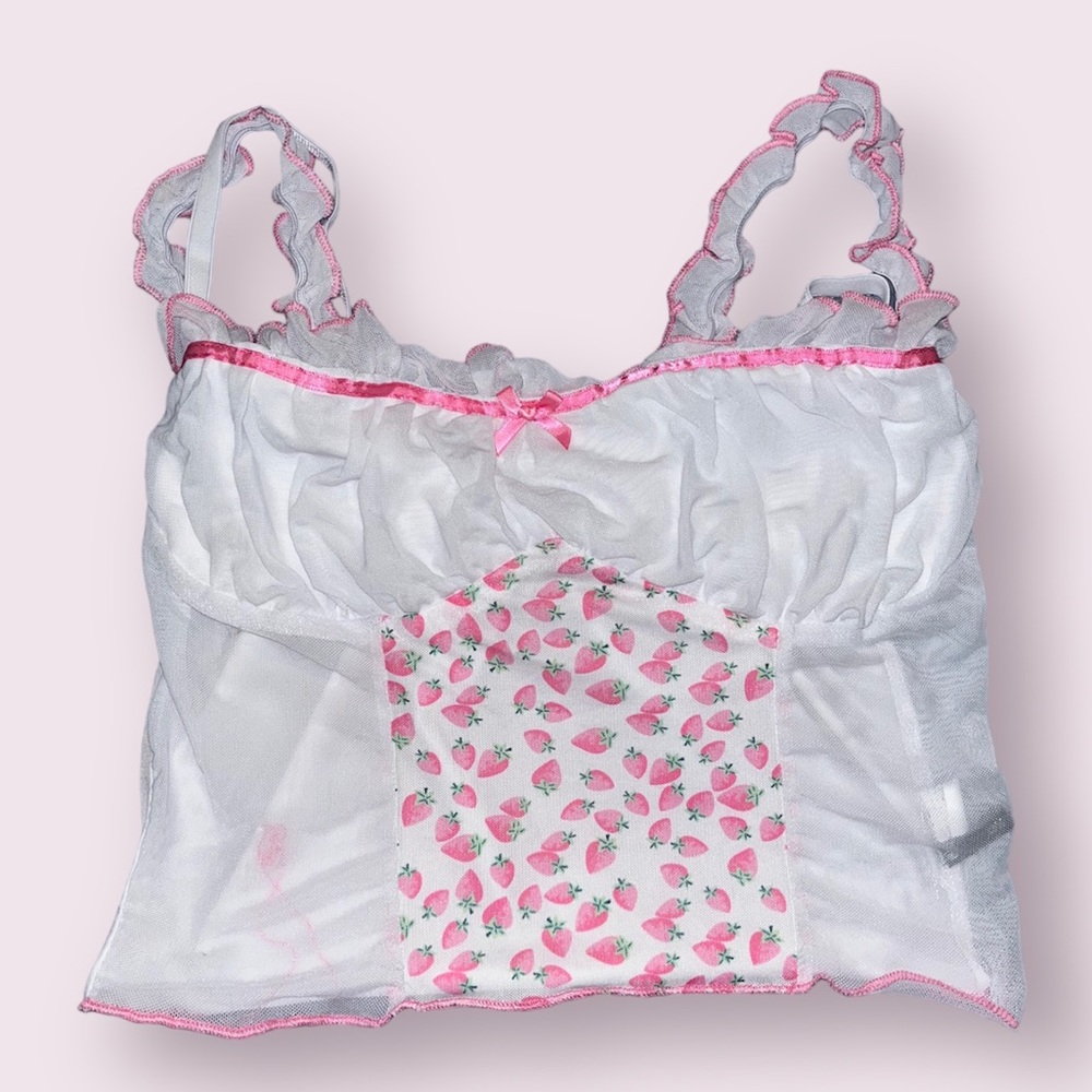 Strawberry Girly Tank Top